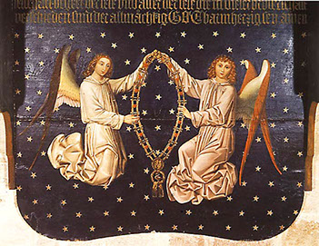 Gedächtnistafel mit Ordenskette